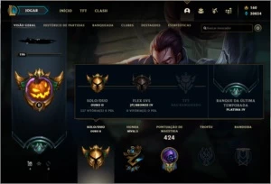 Conta LoL Ouro 3 130 skins - League of Legends
