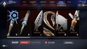 Apex Main Wraith 28K De Kills Com 7 Heranças E 410 Lendarios - Apex Legends
