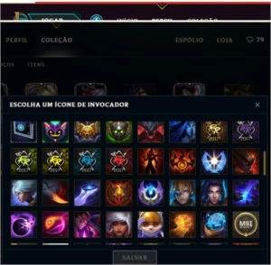 Conta Lol Platina 5, 133 skins, muitos icones S4 - League of Legends
