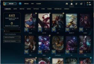 Conta platina 4 120 champs e 60 skins - League of Legends LOL