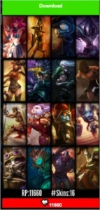 Vendo, conta prata 3, vários campeões e skins, 2k de rps - League of Legends LOL