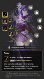 Conta Genshin Impact, Hutao C1, Yelan, Nahida, Raiden E +