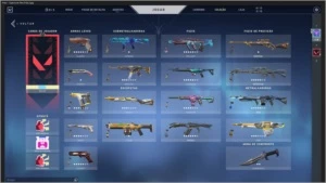 CONTA VALORANT  QUESE R$2K INVESTIDOS EM SKINS - PLATINA 02
