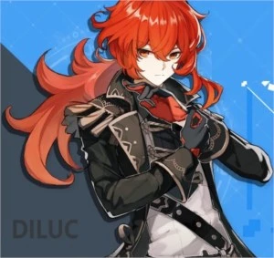 Genshin Impact Account DILUC ar10 Europe