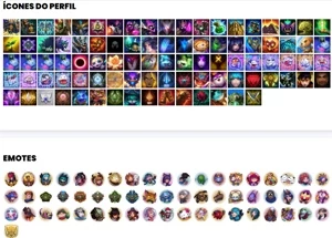 Conta bronze 3 com 86 Champs e 70 Skins - League of Legends LOL