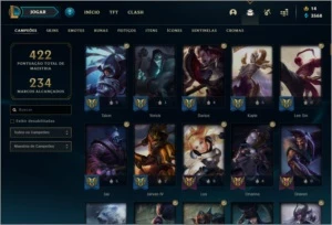 Conta ouro II 350+ skins - League of Legends LOL