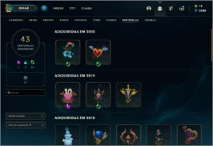 Conta ouro II 350+ skins - League of Legends LOL