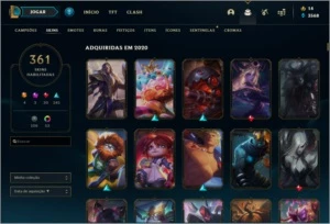 Conta ouro II 350+ skins - League of Legends LOL