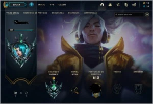 Conta League of legends Platina 4, 574 skins LOL