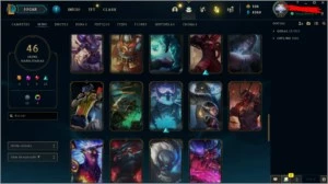 CONTA LOL 46 SKINS, 64 CHAMPIONS, FALTANDO 7 GAMES DA MD10 - League of Legends