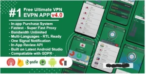 eVPN v4.4 - VPN Ultimate | VPN Android, - Assinaturas e Premium