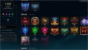CONTA DIAMANTE 2 78 SKINS - League of Legends LOL