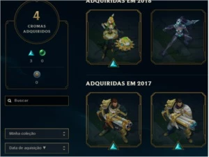 CONTA DIAMANTE 2 78 SKINS - League of Legends LOL