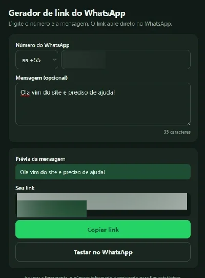 Gerador de Links Zap App com Painel de Anúncios (PHP, insta - Outros