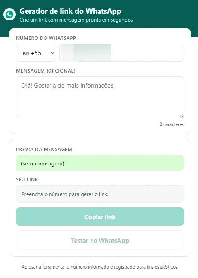 Gerador de Links Zap App com Painel de Anúncios (PHP, insta - Outros