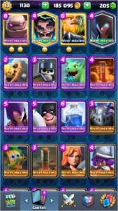 Conta Clash Royale Nível 13 líder de clã 2200k