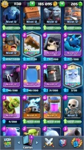 Conta Clash Royale Nível 13 líder de clã 2200k