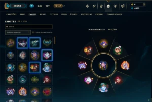 Ouro 4 com 55 Champs e 22 Skins - League of Legends LOL