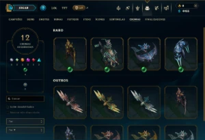 Ouro 4 com 55 Champs e 22 Skins - League of Legends LOL
