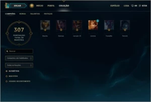 Conta Diamond1 com 128 campeões e 134 skins - League of Legends LOL