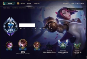 Conta Diamond1 com 128 campeões e 134 skins - League of Legends LOL