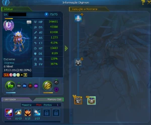 Conta com omm e sussano u ladmo end game - Digimon Masters Online