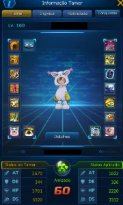 Conta com omm e sussano u ladmo end game - Digimon Masters Online