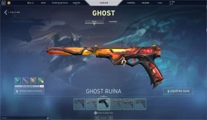Conta Valorant com muitas skins e chaveiro imortal