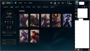 ACC MT BOA, COM ICONES E SKINS RARAS - League of Legends LOL