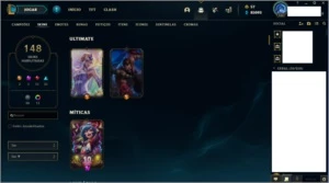 ACC MT BOA, COM ICONES E SKINS RARAS - League of Legends LOL