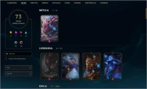 Conta LoL /Platina 4 soloq /Platina 5 FLEX/ Skin mística Kog - League of Legends