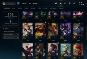 Conta platina 2 com 9 skins e 37 champs - League of Legends LOL
