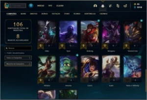 Conta platina 2 com 9 skins e 37 champs - League of Legends LOL
