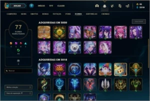 Conta platina 2 com 9 skins e 37 champs - League of Legends LOL