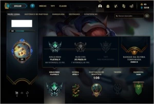 Conta platina 2 com 9 skins e 37 champs - League of Legends LOL
