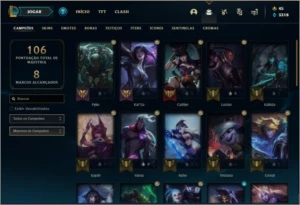 Conta platina 2 com 9 skins e 37 champs - League of Legends LOL