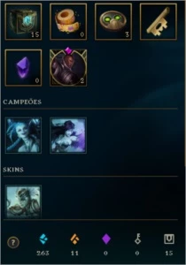 CONTA DE LOL PLATINA 4 , 80 SKINS , FALTANDO 20 CAMPEÕES - League of Legends