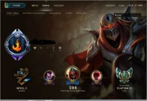 CONTA DE LOL PLATINA 4 , 80 SKINS , FALTANDO 20 CAMPEÕES - League of Legends