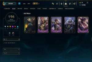 Diamante 3 com TODOS os Champs e 196 Skins +3 Prestigios - League of Legends LOL