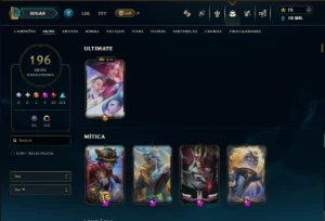 Diamante 3 com TODOS os Champs e 196 Skins +3 Prestigios - League of Legends LOL
