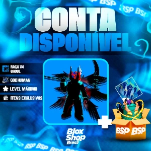 BLOX FRUITS > 👻RAÇA V4 GHOUL + 👊GODHUMAN + LVL MAX - Roblox