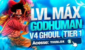 BLOX FRUITS > 👻RAÇA V4 GHOUL + 👊GODHUMAN + LVL MAX - Roblox