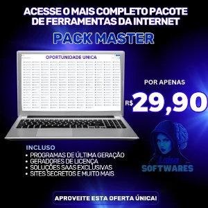Pack Master - O Maior Pacote De Ferramentas Da Internet! - Softwares e Licenças