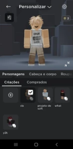 Conta Roblox Simples