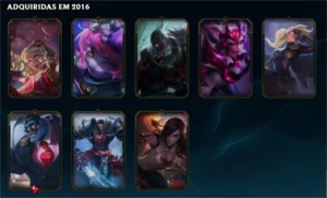 Conta Gold 1 126 campeões 73 skins - League of Legends LOL