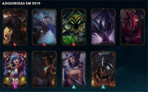 Conta Gold 1 126 campeões 73 skins - League of Legends LOL