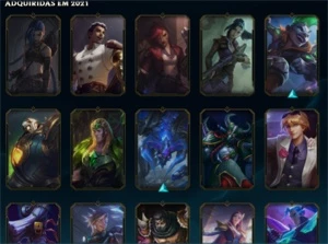 Conta Gold 1 126 campeões 73 skins - League of Legends LOL