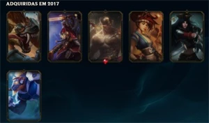 Conta Gold 1 126 campeões 73 skins - League of Legends LOL