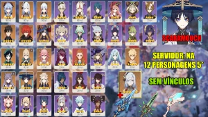 CONTA GENSHIN AR55 / 12x3★ / Shenhe + Bis / Scaramouch E+ - Genshin Impact