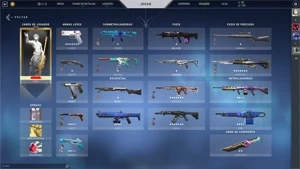 CONTA DE VALORANT / SKINS NO PRINT (R$ 500 GASTOS)